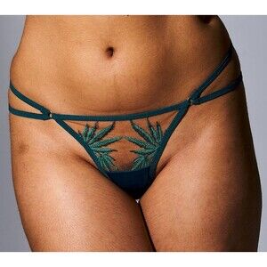 NEW Thistle and Spire Thong Womens 3XL Emerald Green/Butterscotch Brooklyn Haze